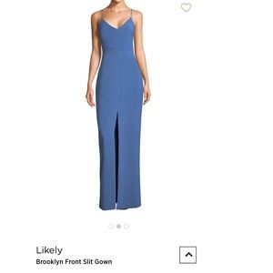Likely Brooklyn Gown in Slate Blue